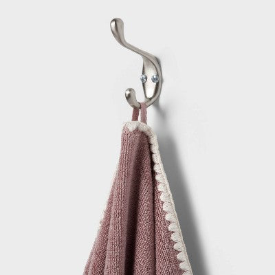 Boho Border Stitch Towel Mauve - Threshold™