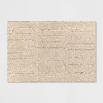  2'6"x3'8" Washable Uneven Blocks Accent Rug - Threshold™