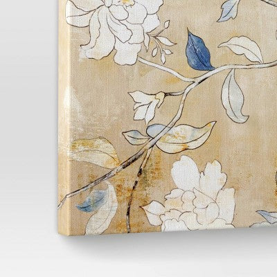  47.24" X 23.62" Floral Unframed Canvas - Threshold™