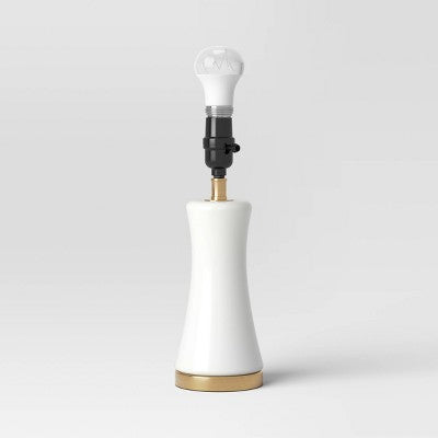  Small Opal Glass Lamp Base White - Threshold™