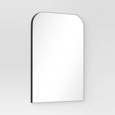  24" X 36" Infinity Mantle Mirror Black - Threshold™