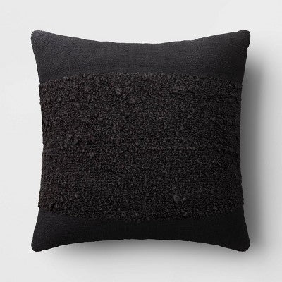  Textural Solid Square Throw Pillow - Threshold™