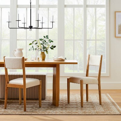  6-Light Hammered Metal Chandelier Black - Threshold™ Designed With Studio McGee
