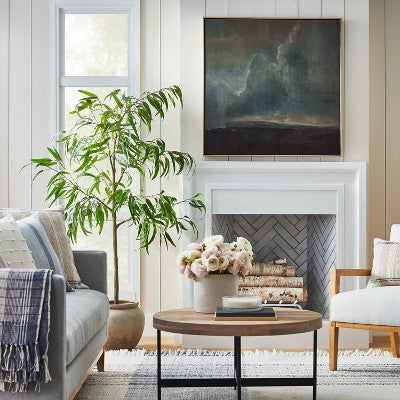  36" X 36" Moody Landscape Framed Wall Art - Threshold™ Designed With Studio McGee