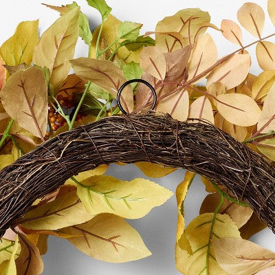  24" Mixed Berry Artificial Fall Wreath - Threshold™ Designed With Studio McGee
