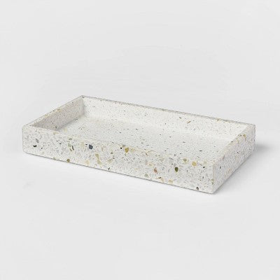  Terrazzo Bath Tray White - Threshold™