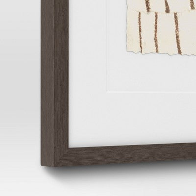  16" X 20" 2pk Random Stripes Framed Under Glass - Threshold™