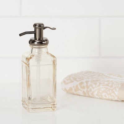  Antique Glass Tall Soap Pump Brown - Threshold™