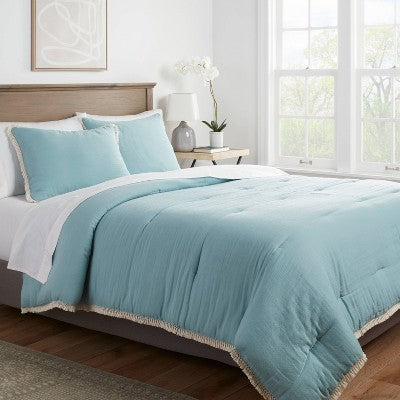 Cotton Tassel Border Comforter & Sham Set - Threshold™