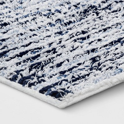  20"x32" Spacedye Striped Bath Rug - Threshold™