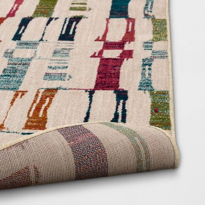  Modern Irregular Checkered Rug - Threshold™