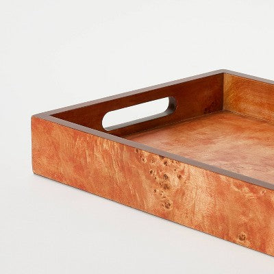  Burl Wood Tray - Threshold™ Designed With Studio McGee