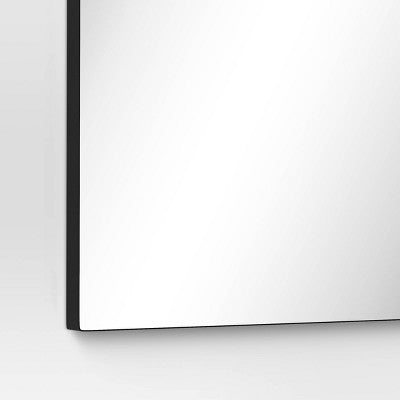  24" X 36" Infinity Mantle Mirror Black - Threshold™