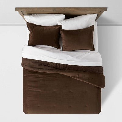  Cotton Velvet Comforter & Sham Set - Threshold™