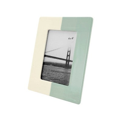  Stoneware Single Image Frame With Hand Painted Finish Cream - Threshold™