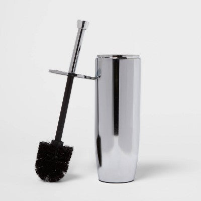  Solid Modern Toilet Brush Chrome - Threshold™