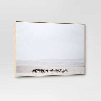  60" X 40" Plains Framed Wall Canvas In Pine Frame - Threshold™