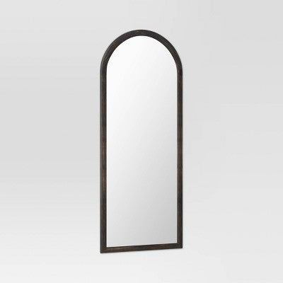  30" X 74" Bullnose Floor Mirror Black - Threshold™