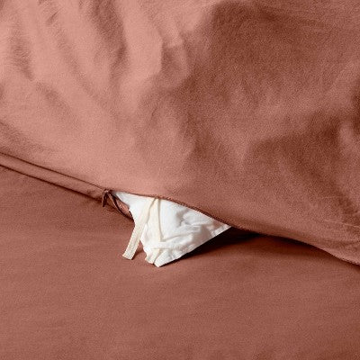  Washed Cotton Sateen Duvet & Sham Set - Threshold™
