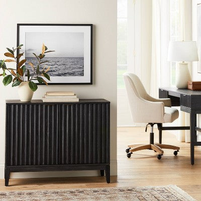  30" X 24" B&W Ocean View Framed Wall Print - Threshold™ Designed With Studio McGee