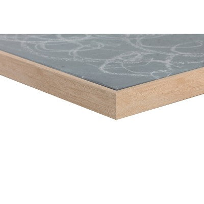  47" X 24" Squiggles Framed Printed Canvas Blue - Threshold™