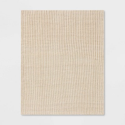  Chunky Knit Reversible Throw Blanket - Threshold™