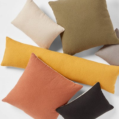  Boucle Color Blocked Decorative Throw Pillow Collection - Threshold™