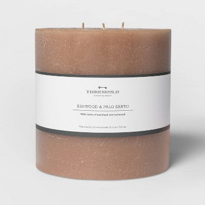  Pillar Ashwood And Palo Santo Candle Tan - Threshold™