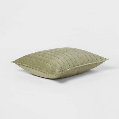  Channel Stitch Velvet Quilt Sham - Threshold
