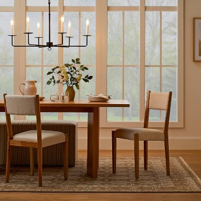  6-Light Hammered Metal Chandelier Black - Threshold™ Designed With Studio McGee