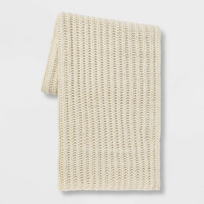  Chunky Knit Reversible Throw Blanket - Threshold™