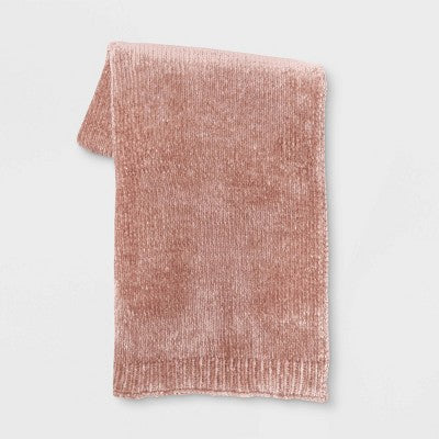  50"x60" Shiny Chenille Throw Blanket - Threshold™