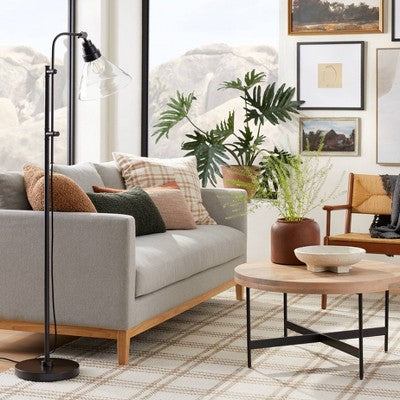  Glass Shepherd Floor Lamp Black - Threshold™ Designed With Studio McGee
