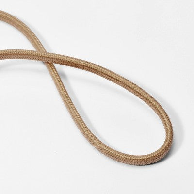  Rattan Wrap Arc Floor Lamp Brass (Includes LED Light Bulb) - Threshold™ Designed With Studio McGee