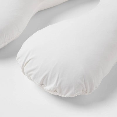  Cool Touch Pregnancy U-Shaped Body Pillow White - Threshold™