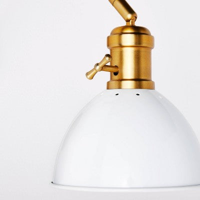  Metal Dome Sconce Wall Light (Includes Energy Efficient Light Bulb) Brass - Threshold™ Designed With Studio McGee