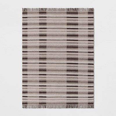  Plaid Rug Brown - Threshold™