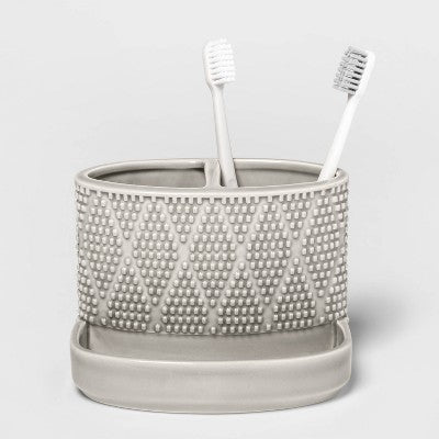 Canby Ceramic Organizer Gray - Threshold™