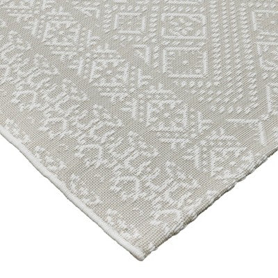  5' X 7' Double Diamond Outdoor Rug Silver - Threshold™