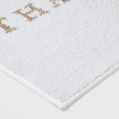  20"x30" 'Thankful' Bath Rug White - Threshold™