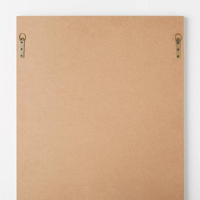  24" X 30" Woven Check Wall Mirror Natural - Threshold™ Designed With Studio McGee
