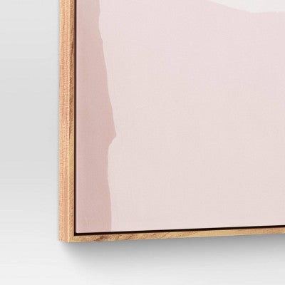  47" X 24" Mauve Abstract Framed Canvas - Threshold™