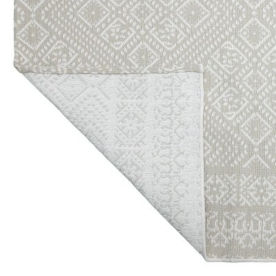  5' X 7' Double Diamond Outdoor Rug Silver - Threshold™