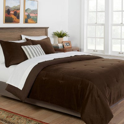  Cotton Velvet Comforter & Sham Set - Threshold™