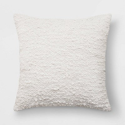  Woven Cotton Textured Square Throw Pillow - Threshold™