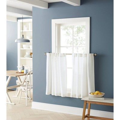  2pk 42"x36" Light Filtering Honeycomb Curtain Tiers White - Threshold™