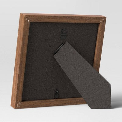  6" X 6" Matted To 4" X 4" Single Image Table Frame With Circle Brown - Threshold™: Polystyrene Material, Easel Back