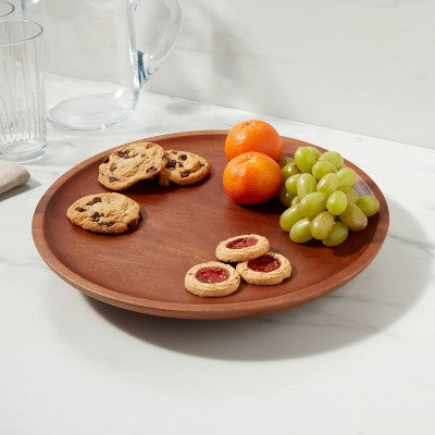  13.5" Wood Signature Round Lazy Susan - Threshold™