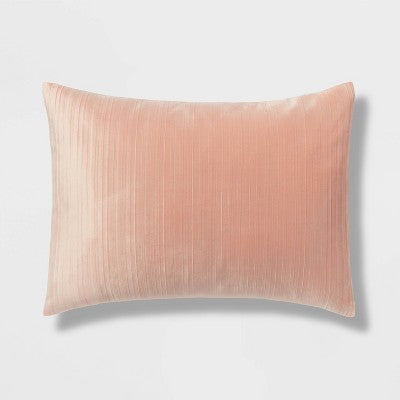  8pc Luxe Velvet Comforter Set Salmon Pink - Threshold™