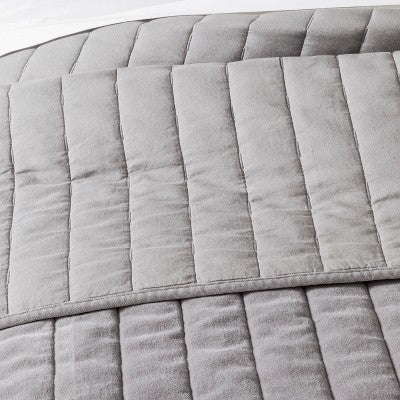  Channel Stitch Velvet Bedding Collection - Threshold